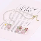 Necklace Earring Set FACEINS Wholesale Charm Pearl Necklace Earring Set Ladies Fashion Jewelry Set