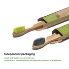 Bamboo OEM Private Logo 0 Wasted Charcoal Bristles Recyclable Eco Friendly Bamboo Biodegradable Toothbrush For Travel
