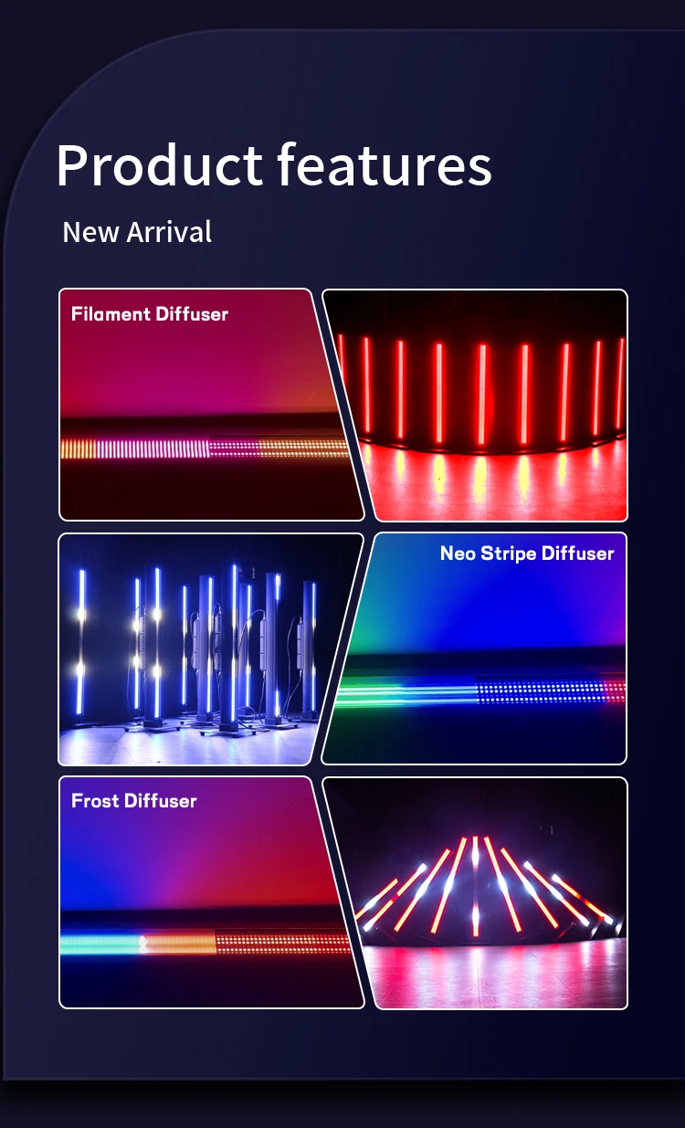 Led Strobe Light Bar IP66 Waterproof Full Color Led Strobe Stage Light Pro Outdoors Dj Concert Flashing Effect Stage Light