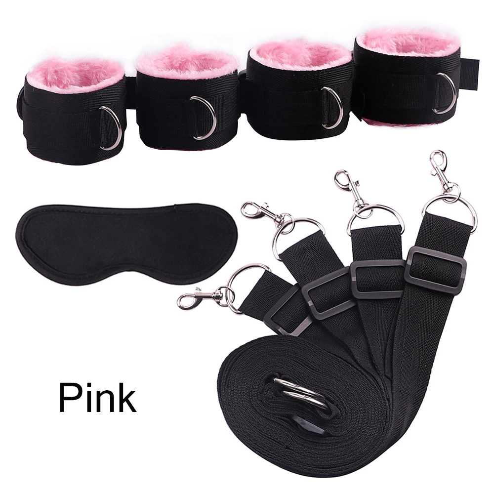 Bdsm Sex Toys Erotic Adjustable Wrist Thigh Restraint Rope Pcs Set