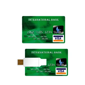 China 4gb Usb 2.0 Flash Drive Blank Custom Business Plastic Usb Credit Card