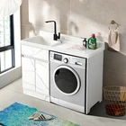 Laundry Factory Manufacture Various Wash Basin Sink Prefab Laundry Cabinet