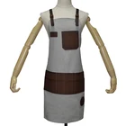 Leather Barber Leather Apron Customized Logo Custom Salon Barber Hair Aprons For Men