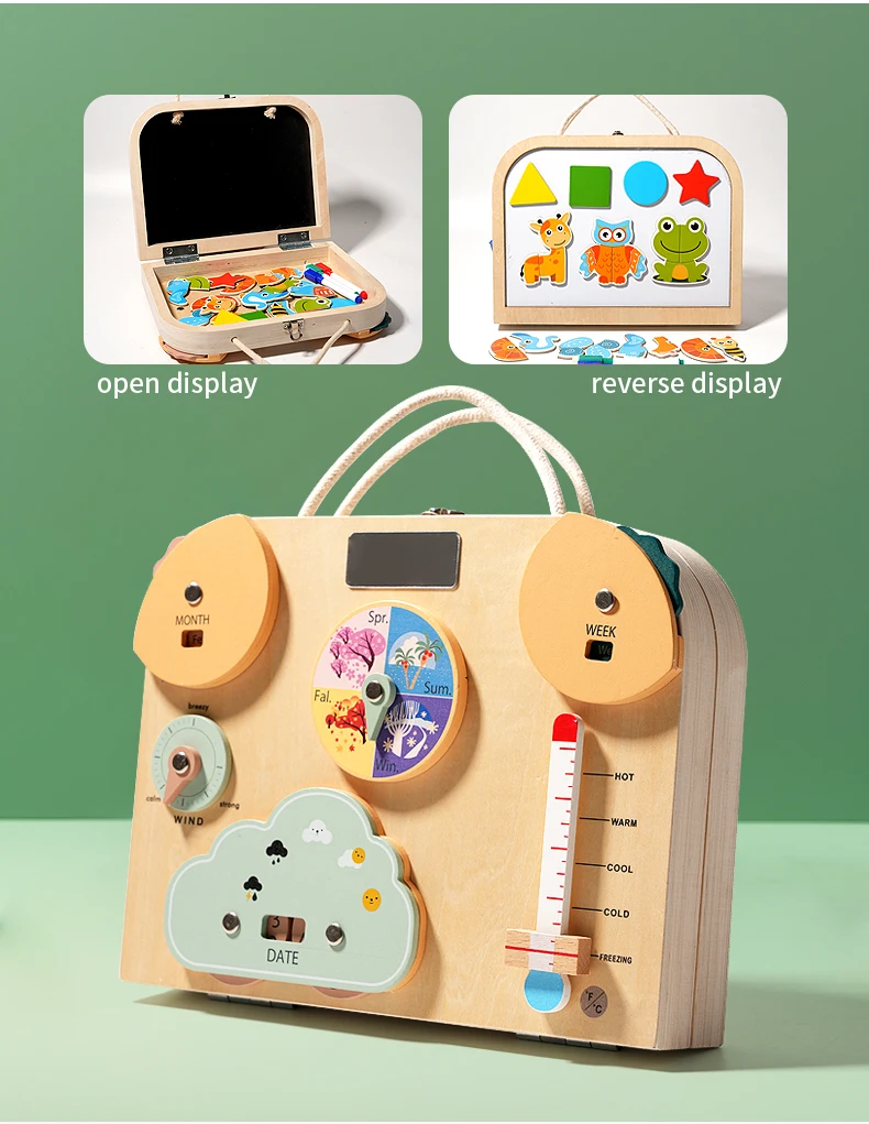 Nouveau Montessori enfants activité conseil jouets éducatifs sensoriels début éducatif lumière LED boîte occupée pour les tout-petits cadeaux usine