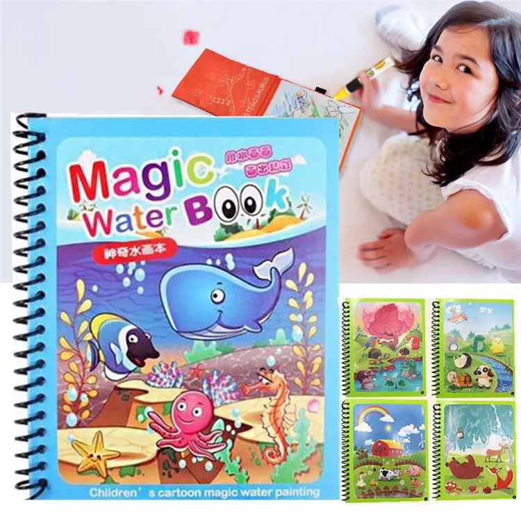 Hot Selling Funny Painting Educational Toys for Kids  Coloring Mat Reusable Drawing Water Doodle Mat
