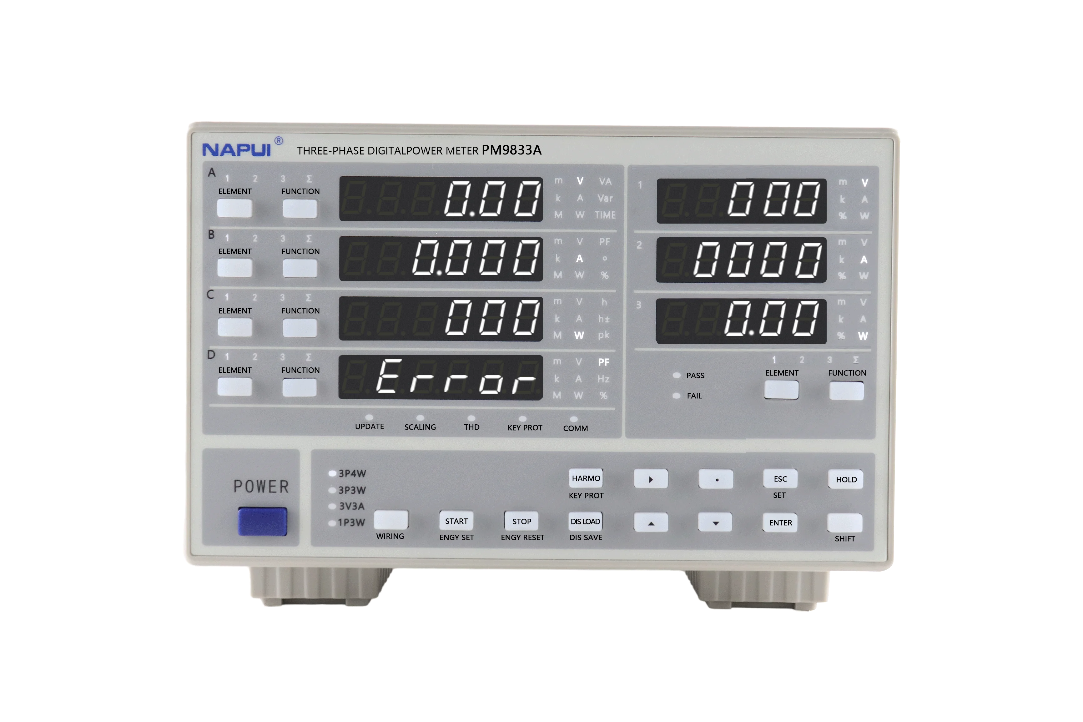 Three Phase Multifunction Power Meter Harmonic Type Phase Power