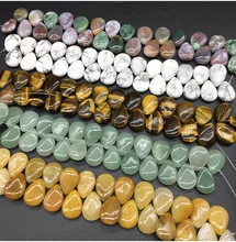 13x18mm Natural Stone Water Drop Shape Jewelry Making Teardrop Top Drill Beads Loose GEM Beads Strand