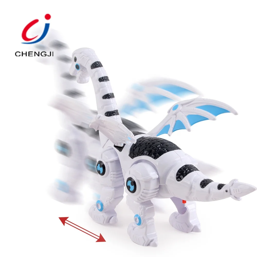 Multifunction plastic music dragon kids moving toys electric dinosaur with light