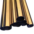 Steel Pipe Foshan Manufacturer Gold Silver Color Inox Tube 304 Tube Stainless Steel Cast Steel Pipe Price