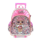 Kids Bag Kids School Bags Custom Fashion Salable Cute Cartoon Girls Kids Travel School Trolley Backpack Bag