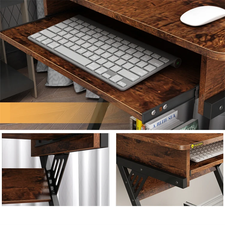 YQ Forever Computer Desk Household Simple Modern Office Furniture With Drawer Storage