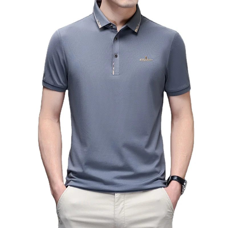 New Couple Polo T-Shirt XL Size Plain Design Breathable Anti-Pilling Fabric Attractive Color Combination Logo embroidery