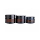 Cream Luxurious Blue Glass Airless Lotion Cream Jar 15g 30g