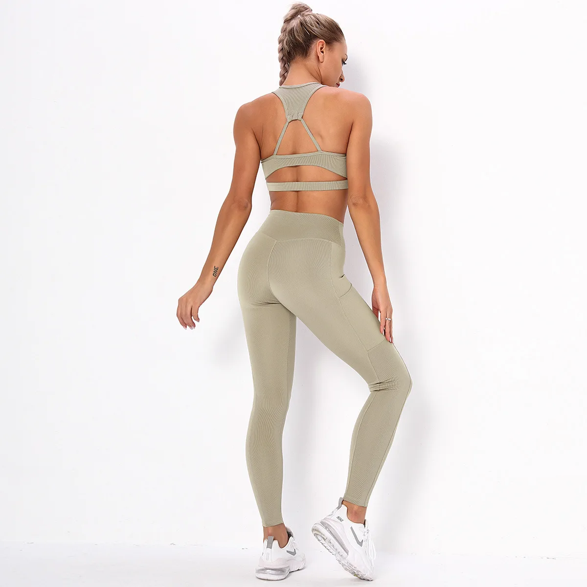 Wholesale Women Sports Bra 3d Striped 