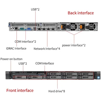 Poweredge Used R630 R640 R650 De-ll1u Rack Server Best Original Used Laptops Lenovo X220 1u Server Chassis Case 2.5inch* 8 2pcs