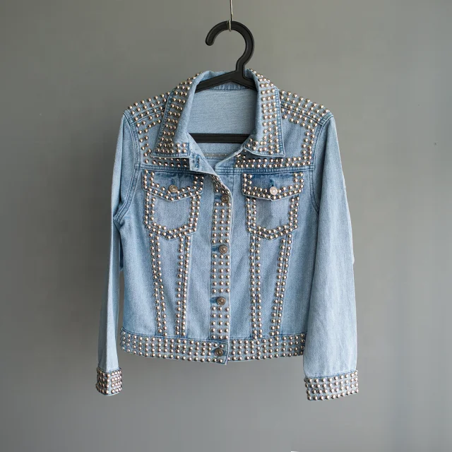 Custom Denim Jacket Heavy Studded Low 