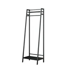 Rack Coat 2 Tier Rack Bag Coat Rack Storage Shelf Steel Cloth Rail Coat Rack Stand