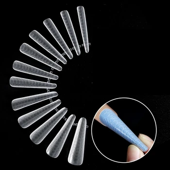 2024 New 3D Nails Salon Curve 3D Model Extension Stiletto ABS Acrylic 120pcs Finger Nail Acrylic Nails for 10 Year Olds Acrylic