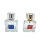 Spray Perfume Glass Bottles Custom Square Empty 50ml Fine Mist Spray Perfume Glass Bottles