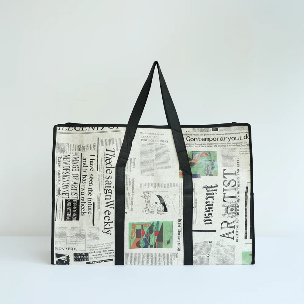 product waterproof large capacity moving bag covered with non woven fabric material foldable non woven fabric tote bag-13