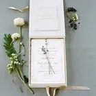 Wedding Wedding Box Gift Luxury Silk Velvet Wedding Invitation Gift Favour Boxes For Wedding Invitations