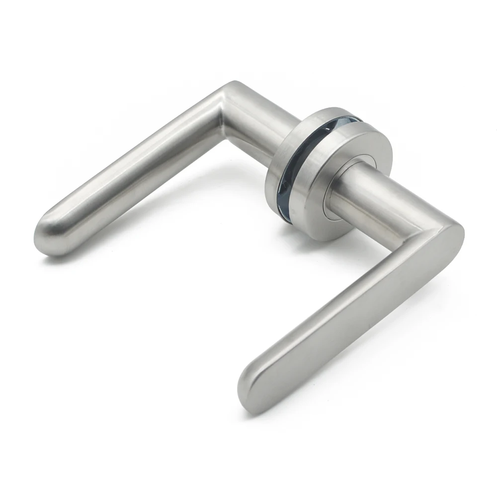 工厂门把手五金不锈钢实心杠杆把手