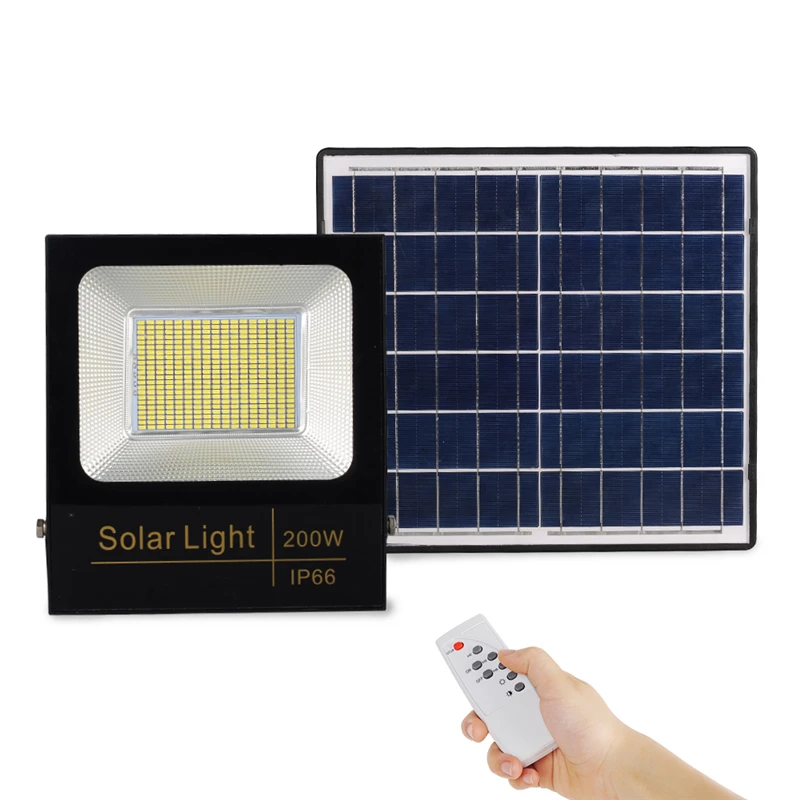 100W 200W Floodlight Waterproof Outdoor 100 200 Watt LED Solar Flood Light