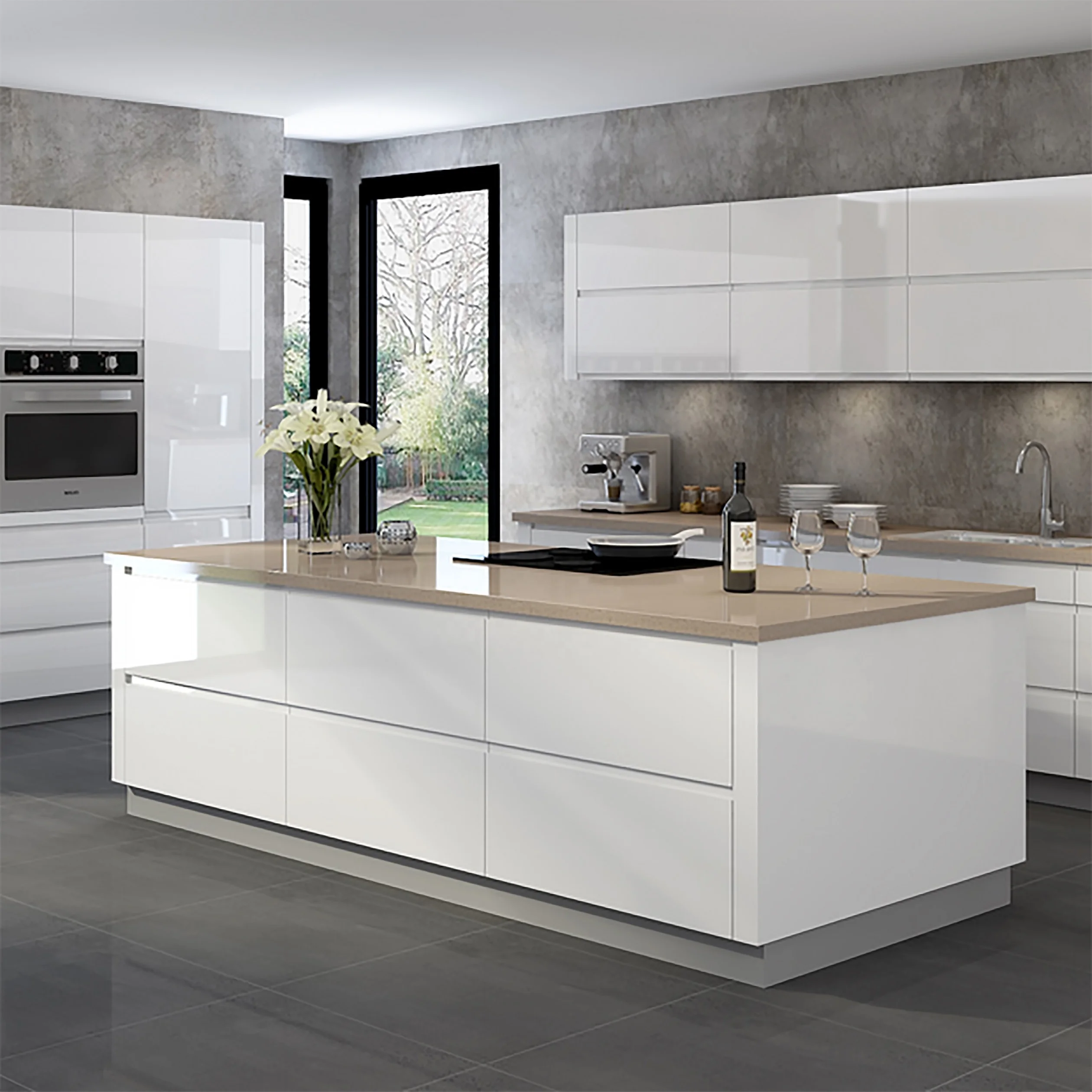 European Style Modern High Gloss Kitchen Cabinets Gamer 4 Everbr