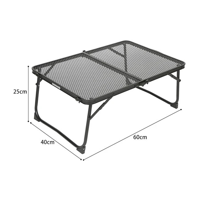 Rouser Outdoor BBQ Portable Camping Table Ultralight Aluminum Folding Grill Small Camp