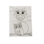 Cotton Canvas 2Pcs Cartoon 100% Pure Cotton Art Canvas Board Painting Panel For Artist DIY Single Color Line