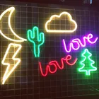 Led Led Led Neon Light Colorful Rainbow Neon Sign For Room Home Party Wedding Decoration Xmas Gift Neon Lamp