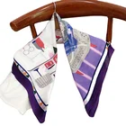 Silk 34'' Satin Square Silk Like Hair Scarves And Wraps Headscarf For Sleeping