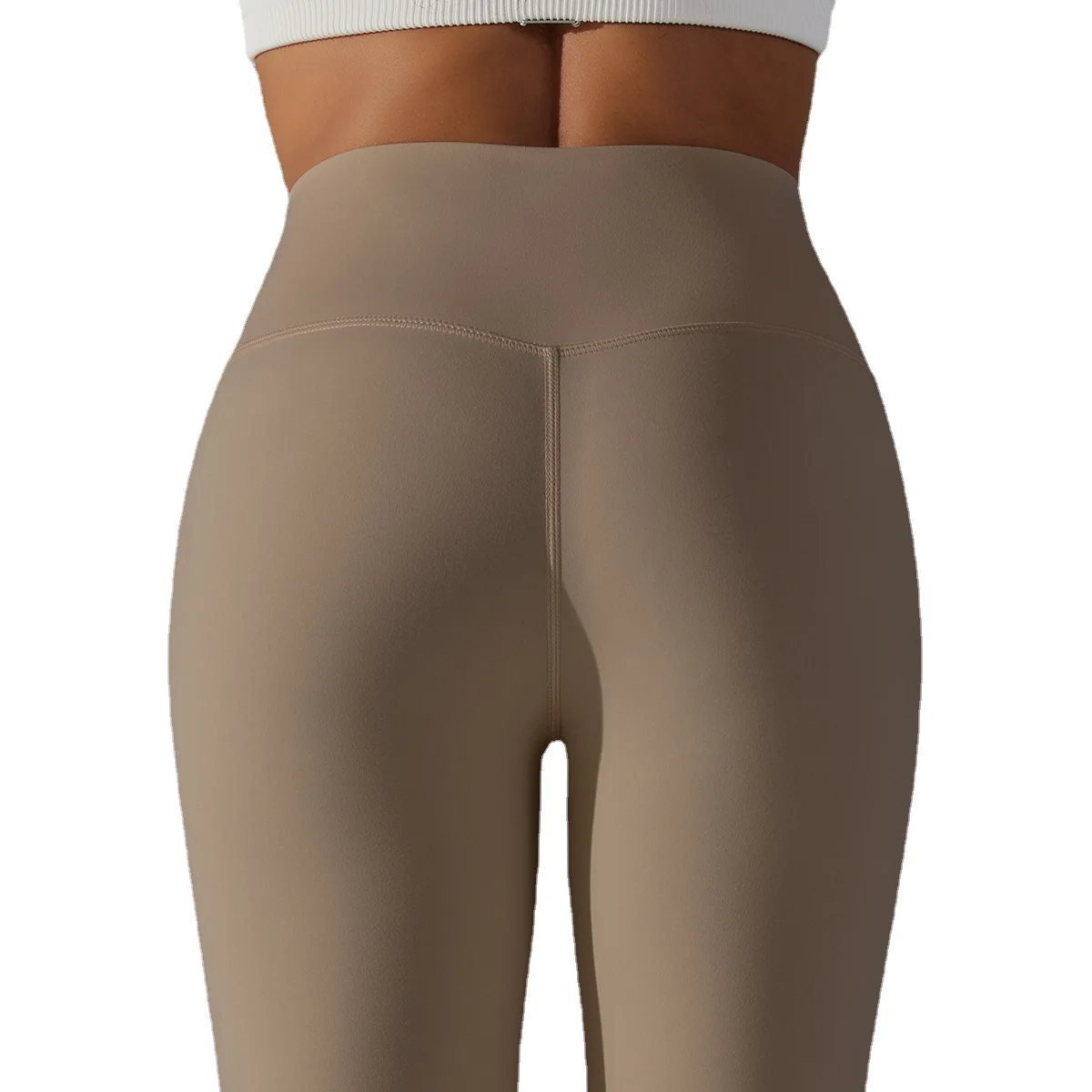 Skinny-friendly Lulu  Yoga pants Women's no-awkwardness line high-waisted leggings Hip Lift Stretch Fitness nine-point pants