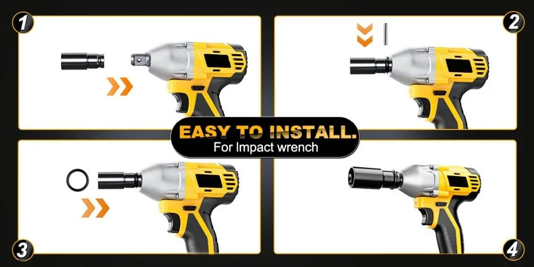 20V Cordless Impact Wrench, 430nm, 3 in 1 Impact Gun, Electric Drill, Electric Impact Wrench Set for Car