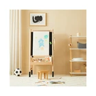 Drawing Board Board/ Childrens Drawing Easel Board Double Sides Erasable Portable Kids Painted Frame Board/
