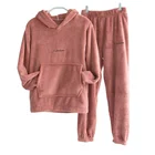 Pajama And Pajamas Sleepwear Pajamas Hot Sale Flannel Pajama Lounge Wear Women And Men Winter Pajamas Sleepwear Clothes Set
