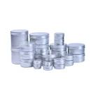 Metal Box Custom Container And Packaging Metal Tin Box Tin Can Aluminum Cosmetic Jar With Screw Top