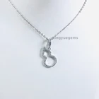 Diamond Pendant 1carat Moissanite Diamond Pendant Available 925 Silver Moissanite Necklace