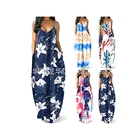 Natural Unique Design Hot Sale Natural Maxi Long Women Printed Dress