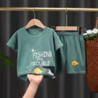 Summer Summer Children Designer Clothes Wholesale Children's Summer Cotton T-shirt Suit New Korean Style Clothes