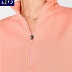 Plain Sweatshirt Sportswear Women Workout Clothes Plain Sweatshirt Half Zip Pullover