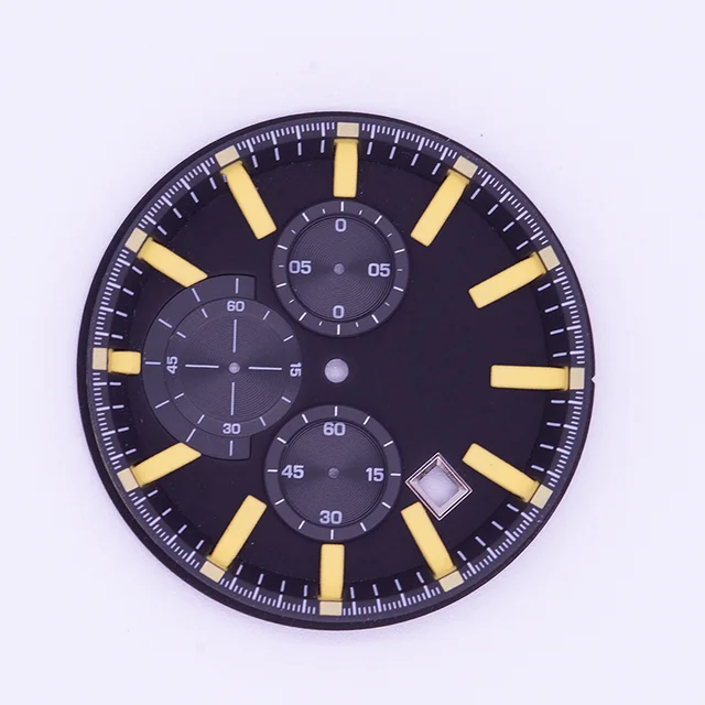 Manufacture Logo Custom Three Eyes Multi-Fuction Watch Dial Parts