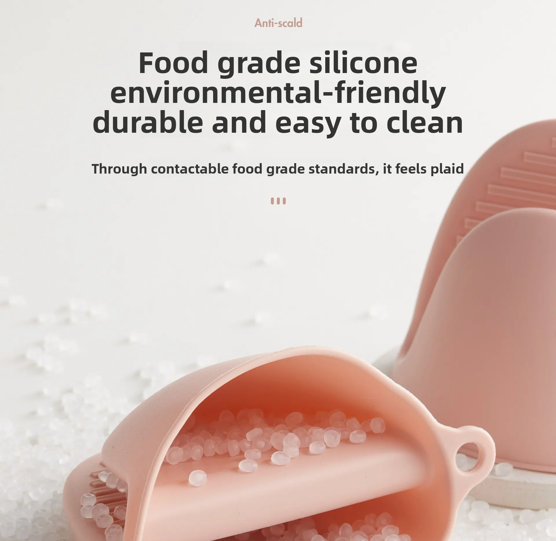 Dotted Design Silicone Thickened Insulated Oven Gloves Kitchen Household Use Heat-Resistant Microwave Baking Gloves Hand Clips supplier