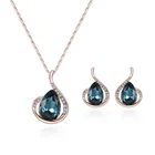 Bead Factory Direct Hair Gorgeous Exaggeration Rhinestone Alloy Bead Jewelry Necklace Set