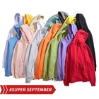 Hoodies LAITE H2001 High Quality 350g Custom Logo 100% Cotton Thick Winter Hoodies Unisex Oversized Men's Hoodies