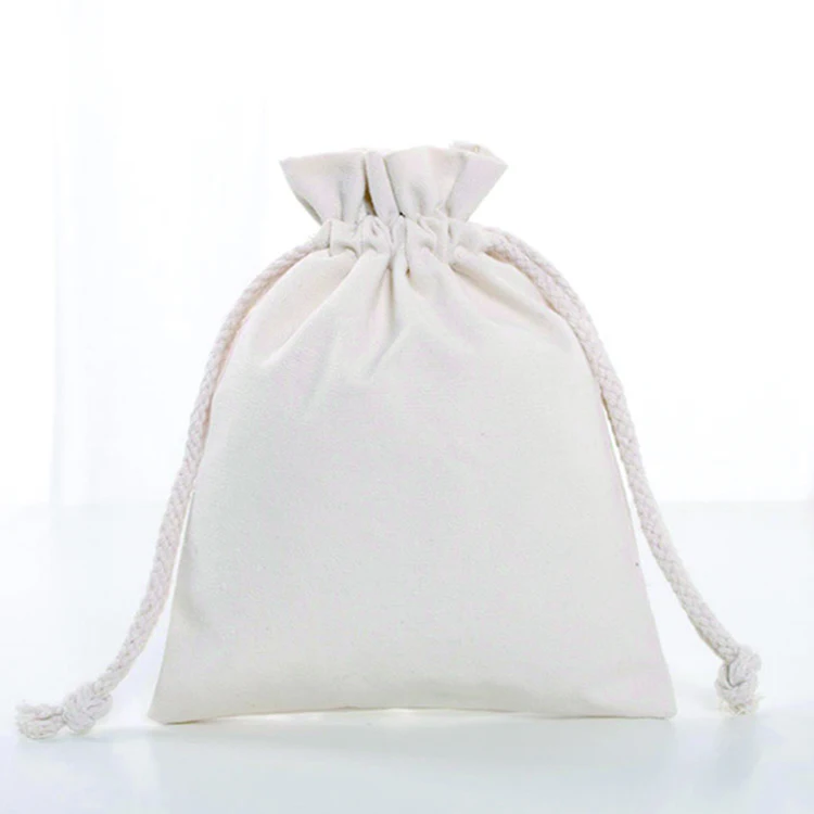 New arrival European market eco friendly cotton jewellery bag canvas jewelry gift storage bag