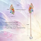 Earings Factory Earring Wing Colorful Crystal Jewelry Asymmetrical Earings For Women