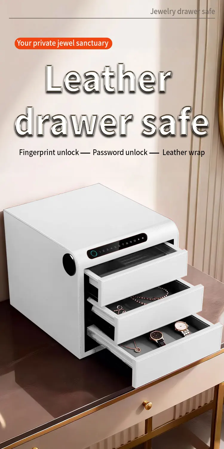 f2 1a ceqsafe smart customized personal jewelry drawer box smart anti theft steel safe storage for home use-1