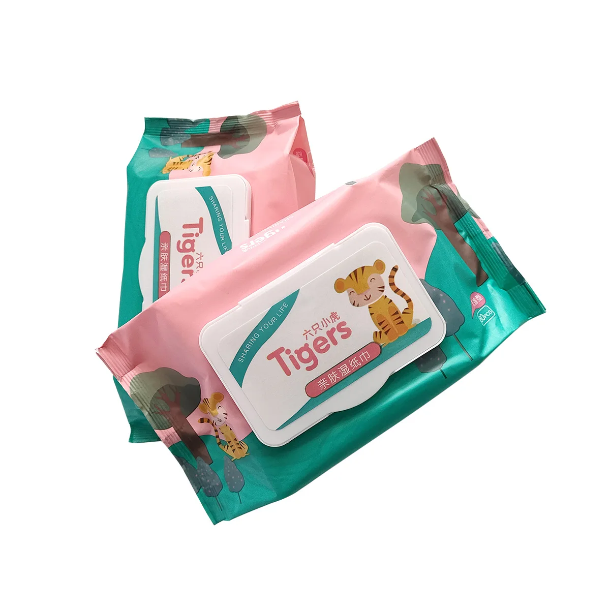 Hot sale cleaning tissue paper economic biodegradable baby tender baby wipes  Coconut Oil Spunlace Cute Baby Cleaning Wet Wipes