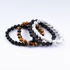 Bead Fashion Jewelry Bracelet Sets Natural Stone Amp Glass Crystal Pave Bracelets Druzy Bead Bracelet Set